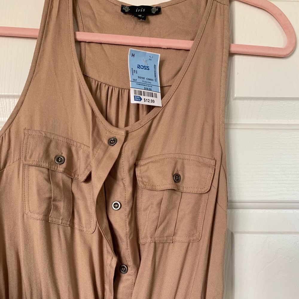 Beige romper.